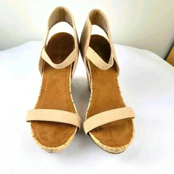 Liliana Women Snake Leatherette Open Toe Extended - Picture 2 of 6